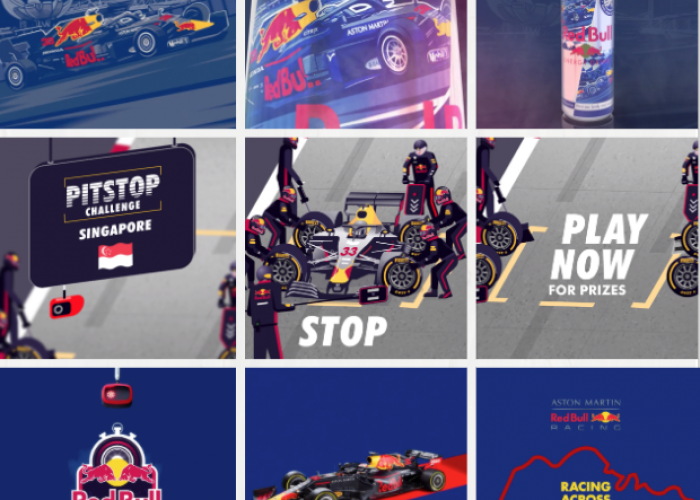 Red Bull - Formula 1 advertising banners